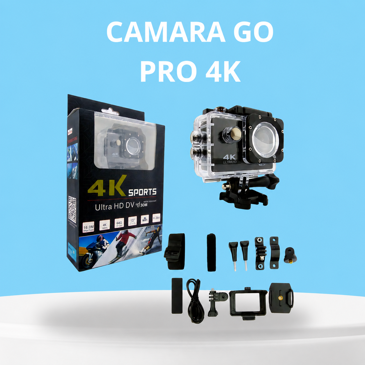 Cámara Go Pro 4K Ultra HD- Profesional